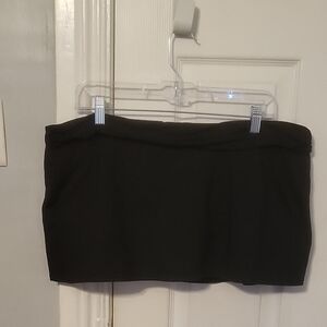 Chaps Black Swim Skirt